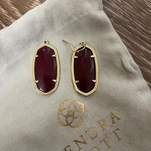 Maroon Elle earrings